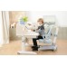 Children Kids Ergonomic 1M Study Desk with Adjustable Double-Winged Swivel Chair Set